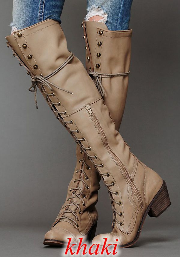Women's Over-the-Knee Boots – Round Toe Winter