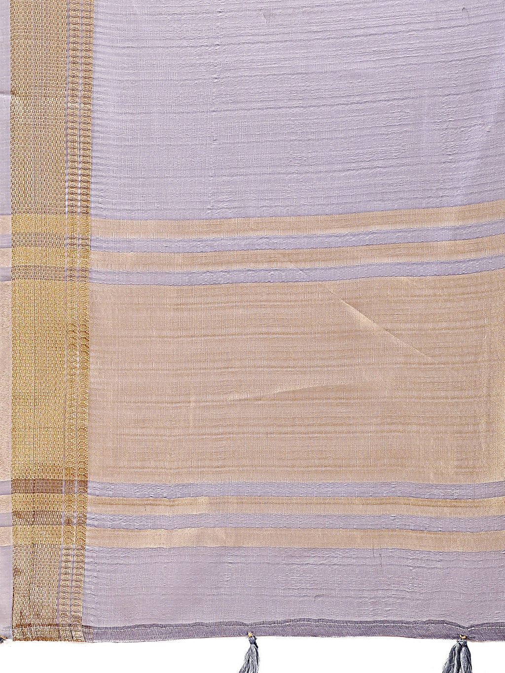 Seoul Grey Organza Saree with Matching Blouse Piece
