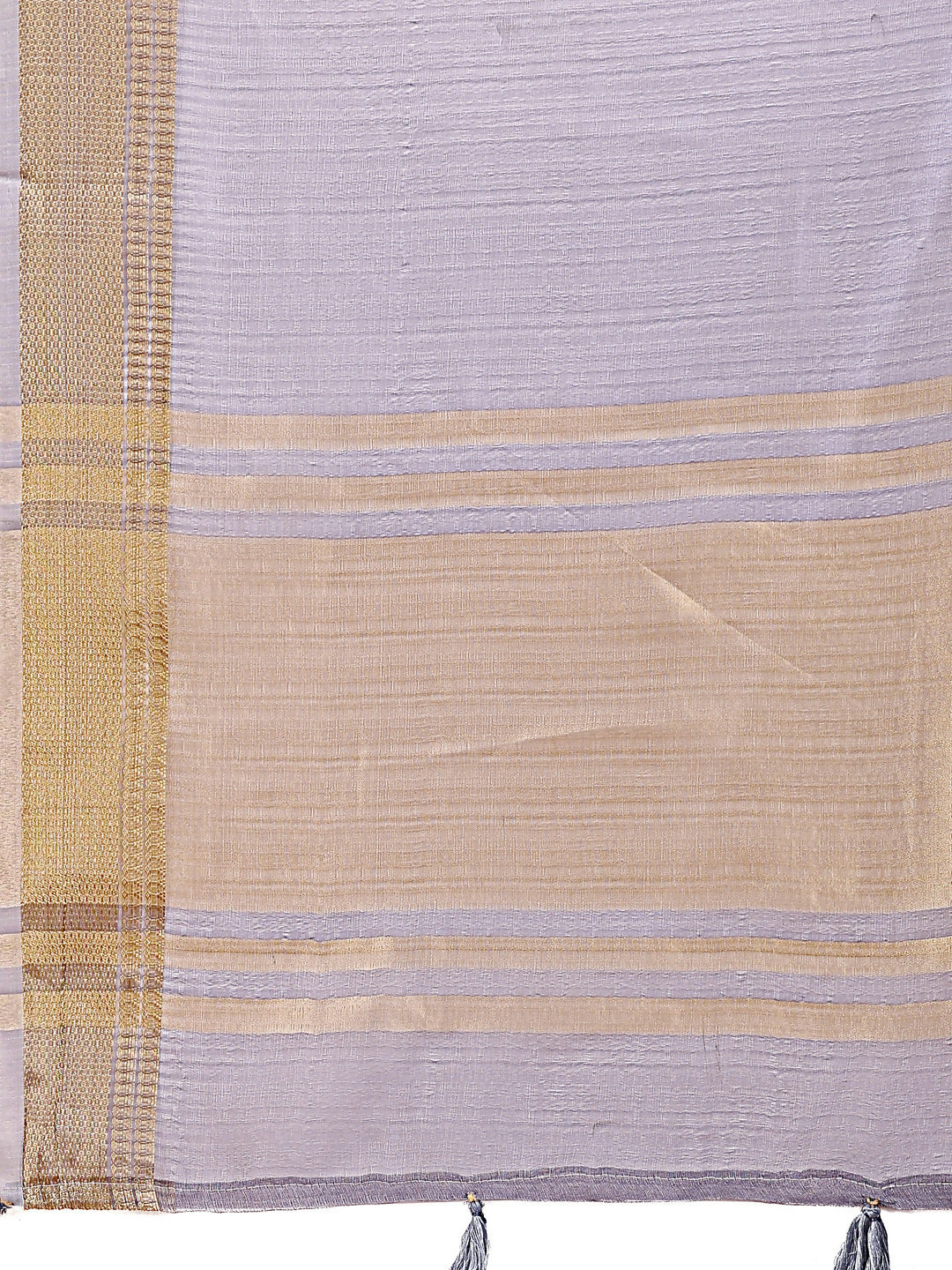 Seoul Grey Organza Saree with Matching Blouse Piece