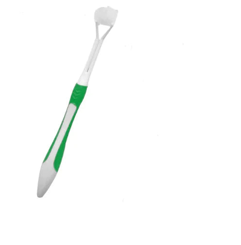 Three-headed toothbrush three-sided toothbrush