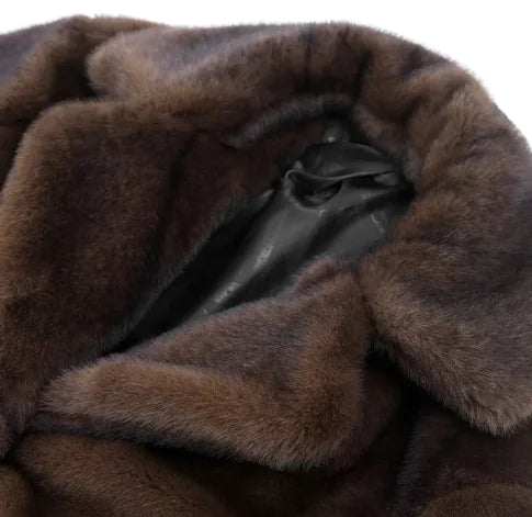Women's Winter Warm Long Imitation Mink Coat