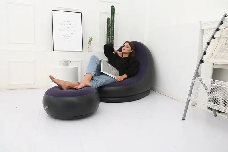 Inflatable Foldable Lounge Chair for Outdoor Use