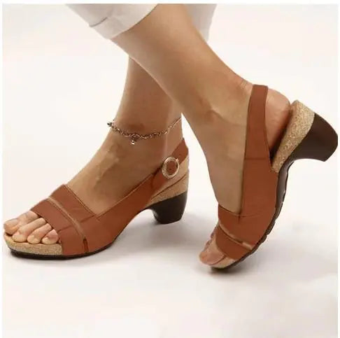 Women's Comfortable Platform Heel Sandals Summer Footwear - Image 13