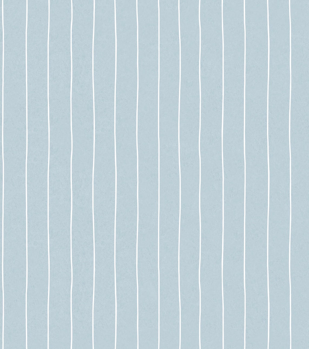 Ty Striped Removable Wallpaper in Light Blue, White and Pink