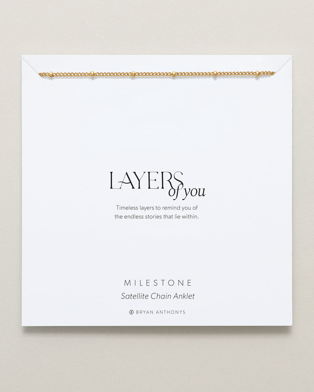Milestone Satellite Chain Anklet