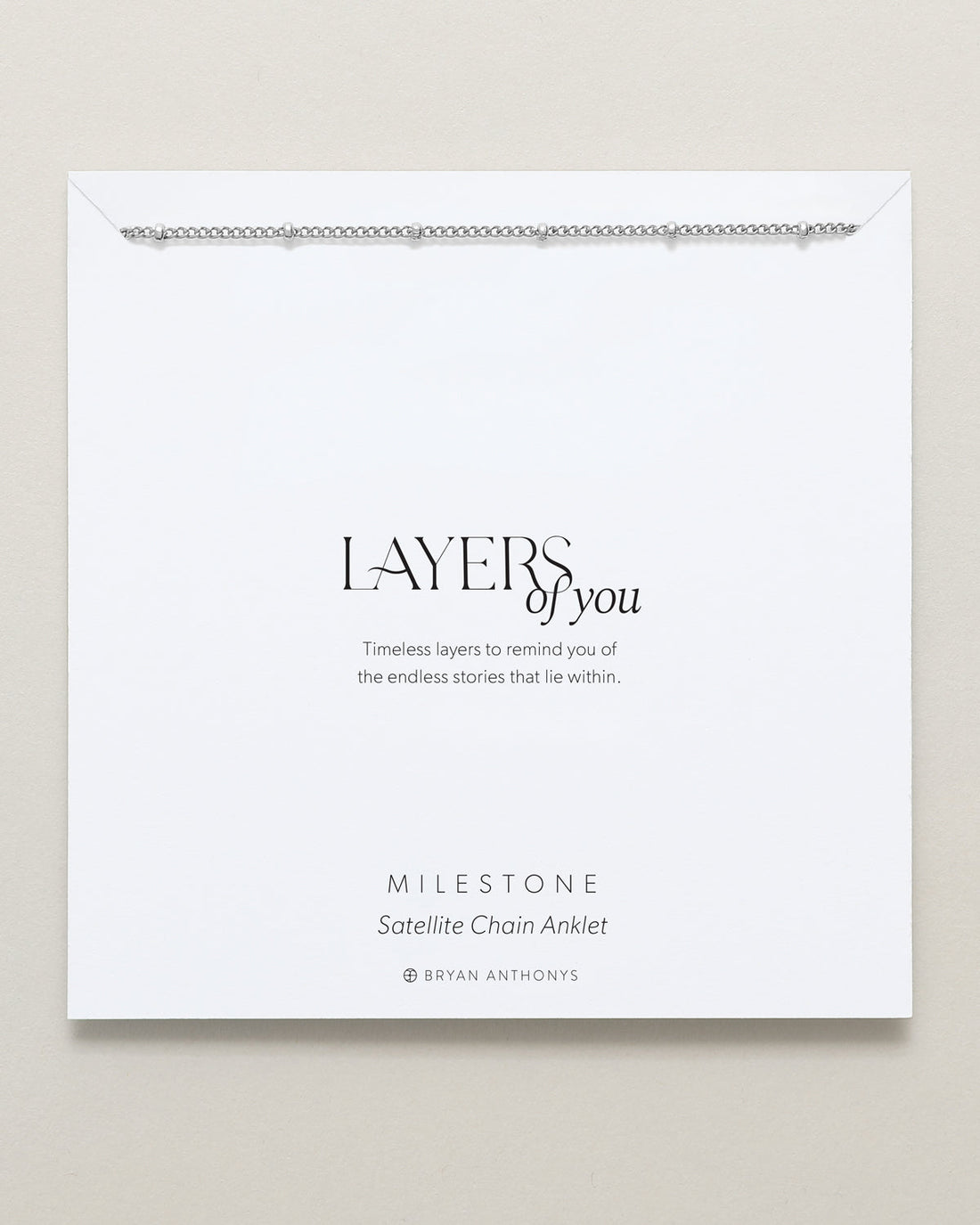 Milestone Satellite Chain Anklet