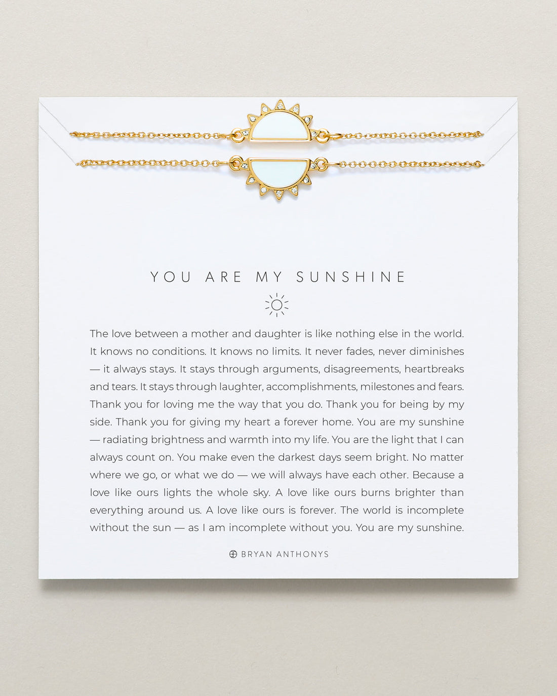 You Are My Sunshine Bracelet Set