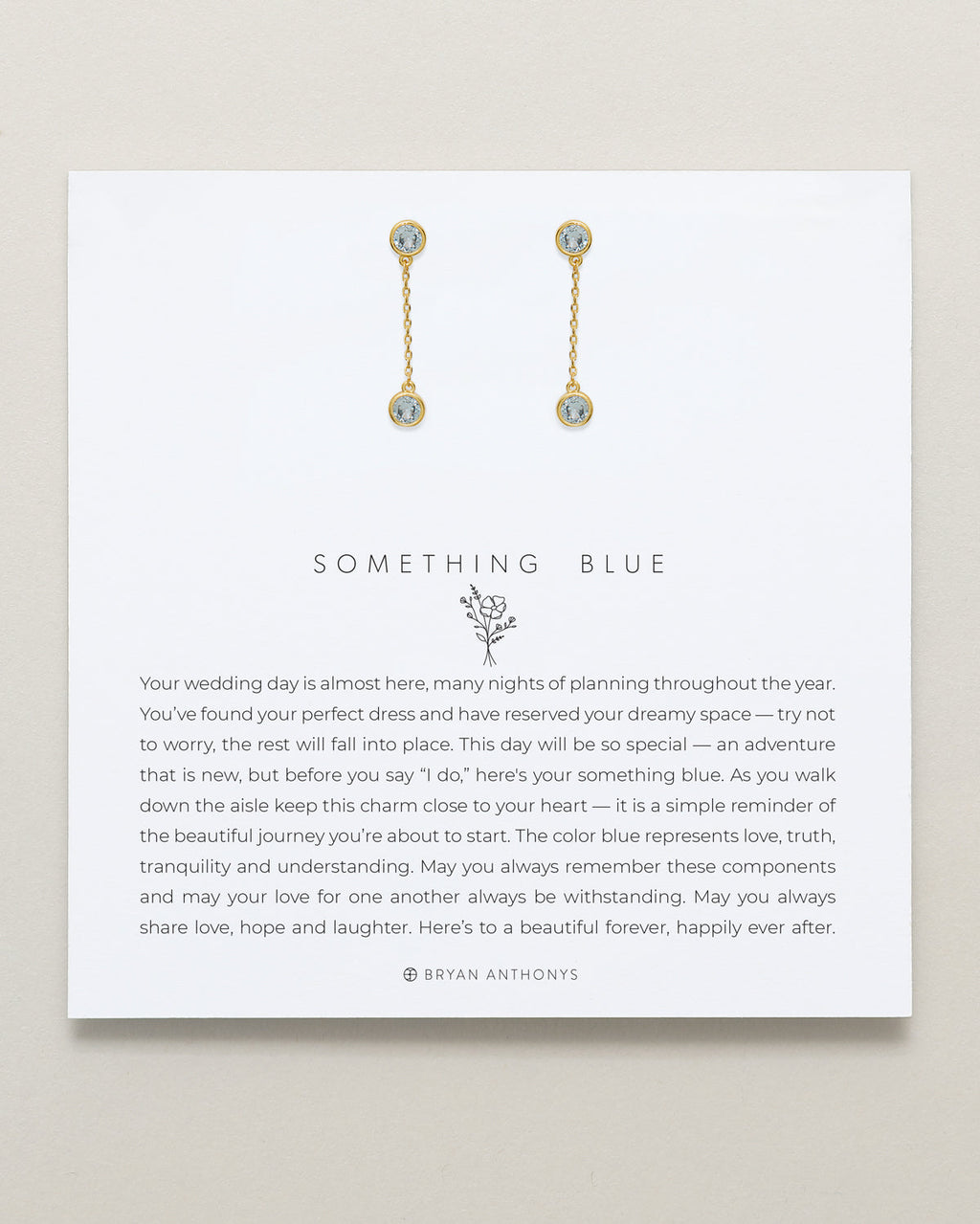 Something Blue Drop Earrings