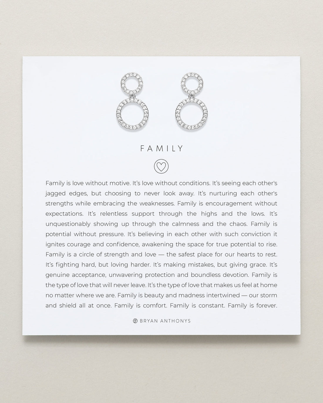 Family Drop Earrings