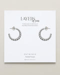 Entwined Twisted Hoop Earrings