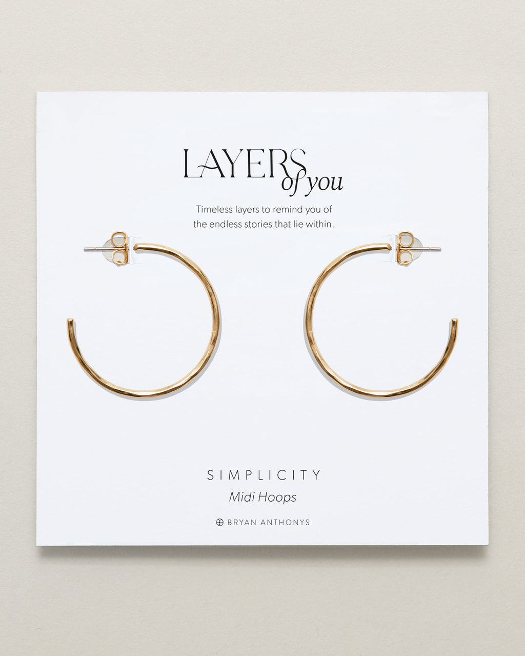 Simplicity Midi Hoop Earrings