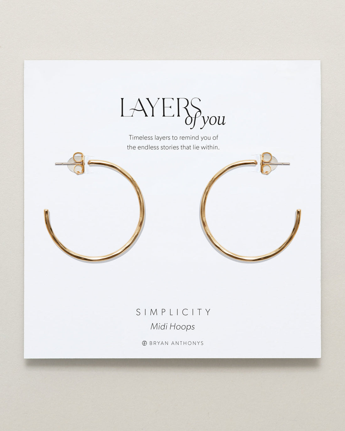 Simplicity Midi Hoop Earrings