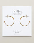 Simplicity Midi Hoop Earrings