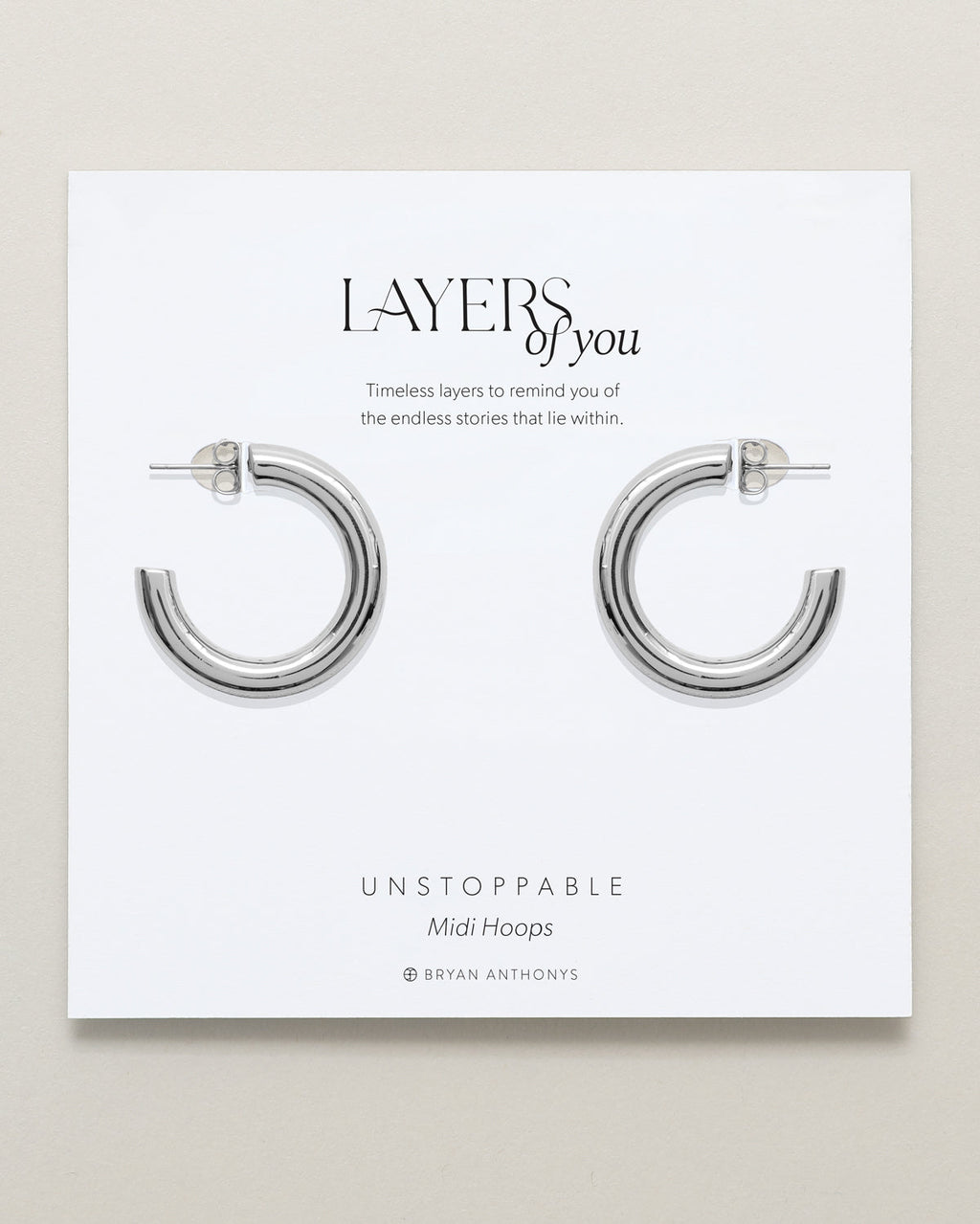 Unstoppable Midi Hoop Earrings