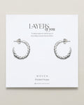 Woven Braided Hoop Earrings