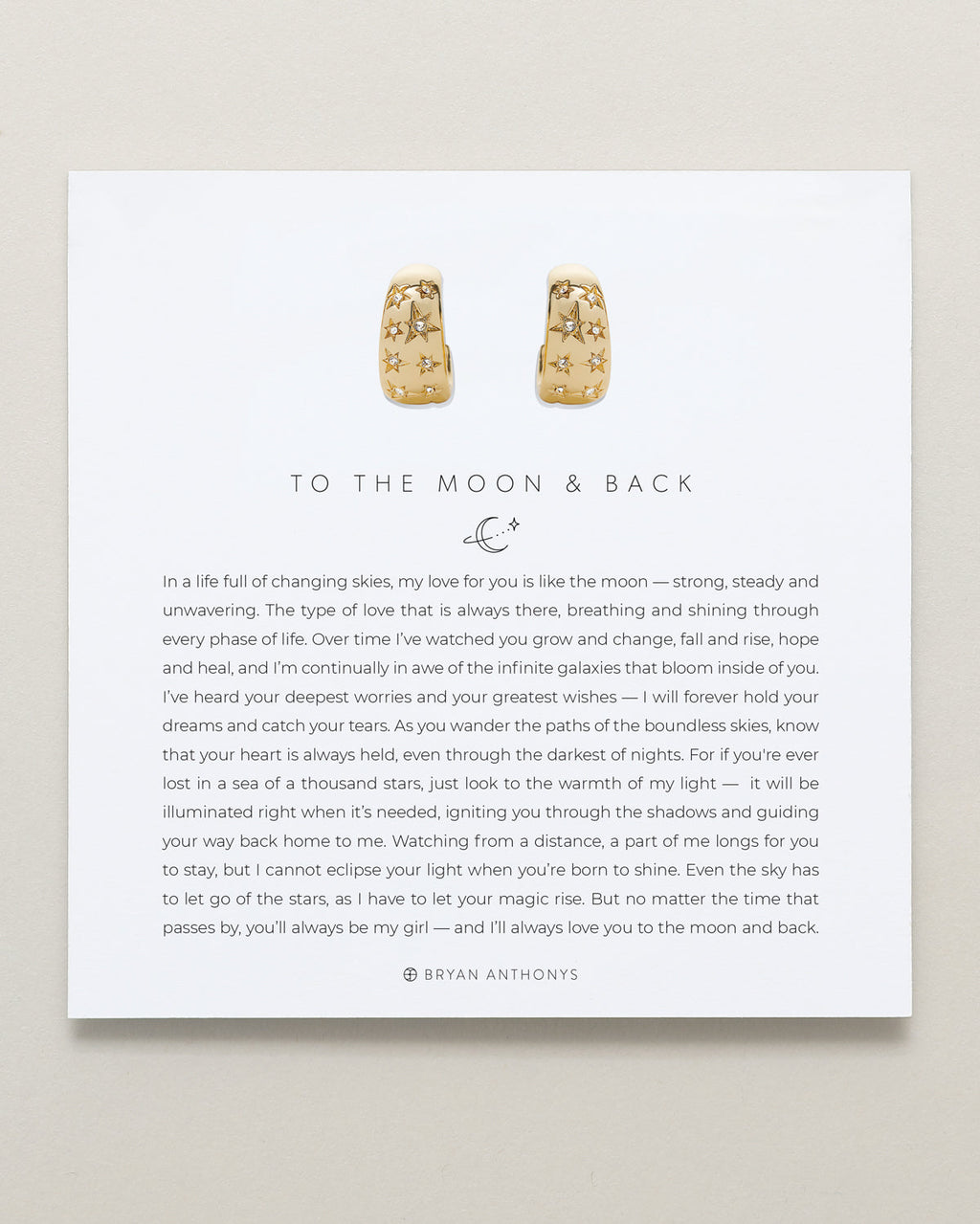 To the Moon and Back Hoop Earrings