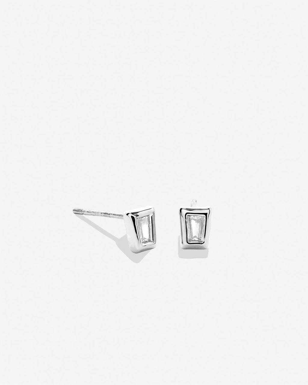 Beautifully Broken Baguette Stud Earrings
