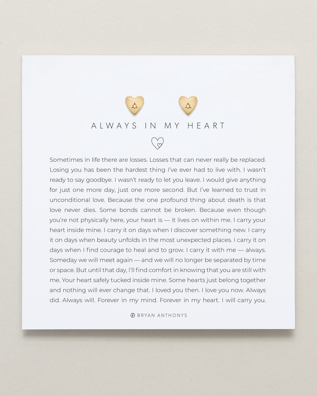 Always In My Heart Icon Stud Earrings