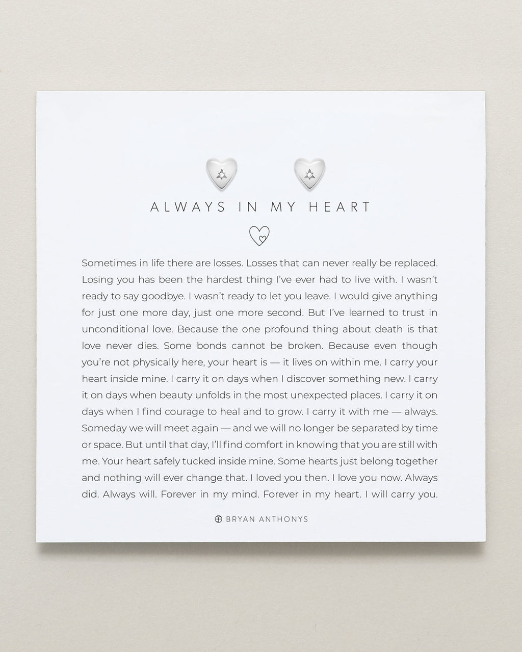 Always In My Heart Icon Stud Earrings