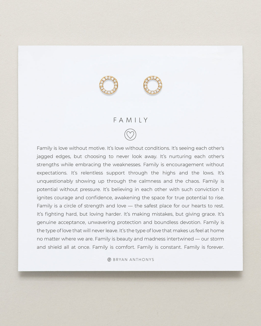 Family Stud Earrings