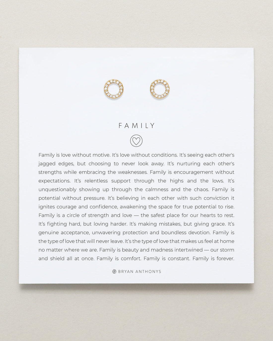 Family Stud Earrings