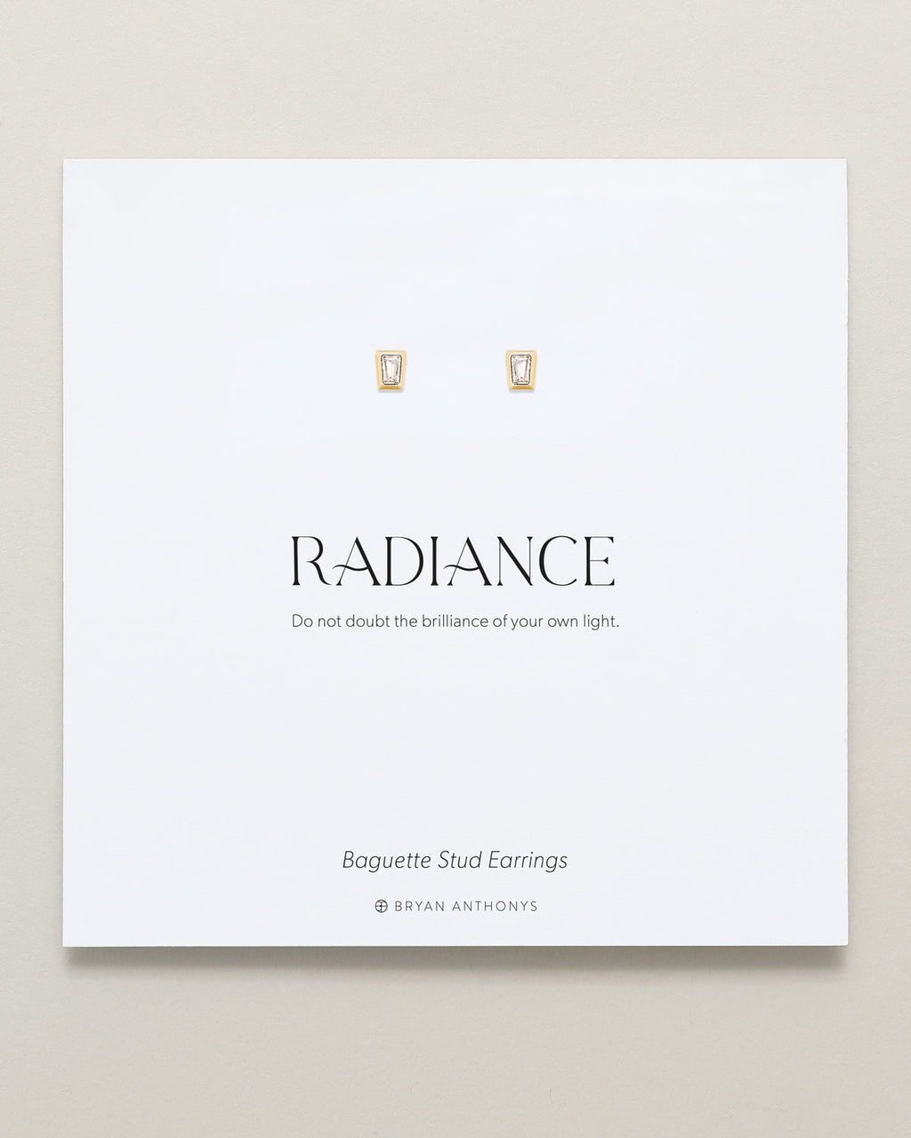 Radiance Baguette Stud Earrings