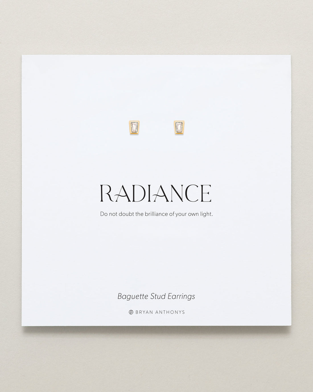 Radiance Baguette Stud Earrings