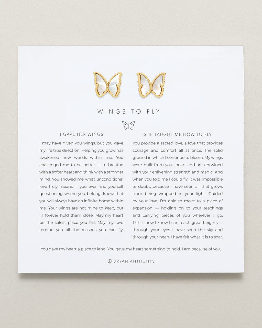 Wings to Fly Stud Earrings