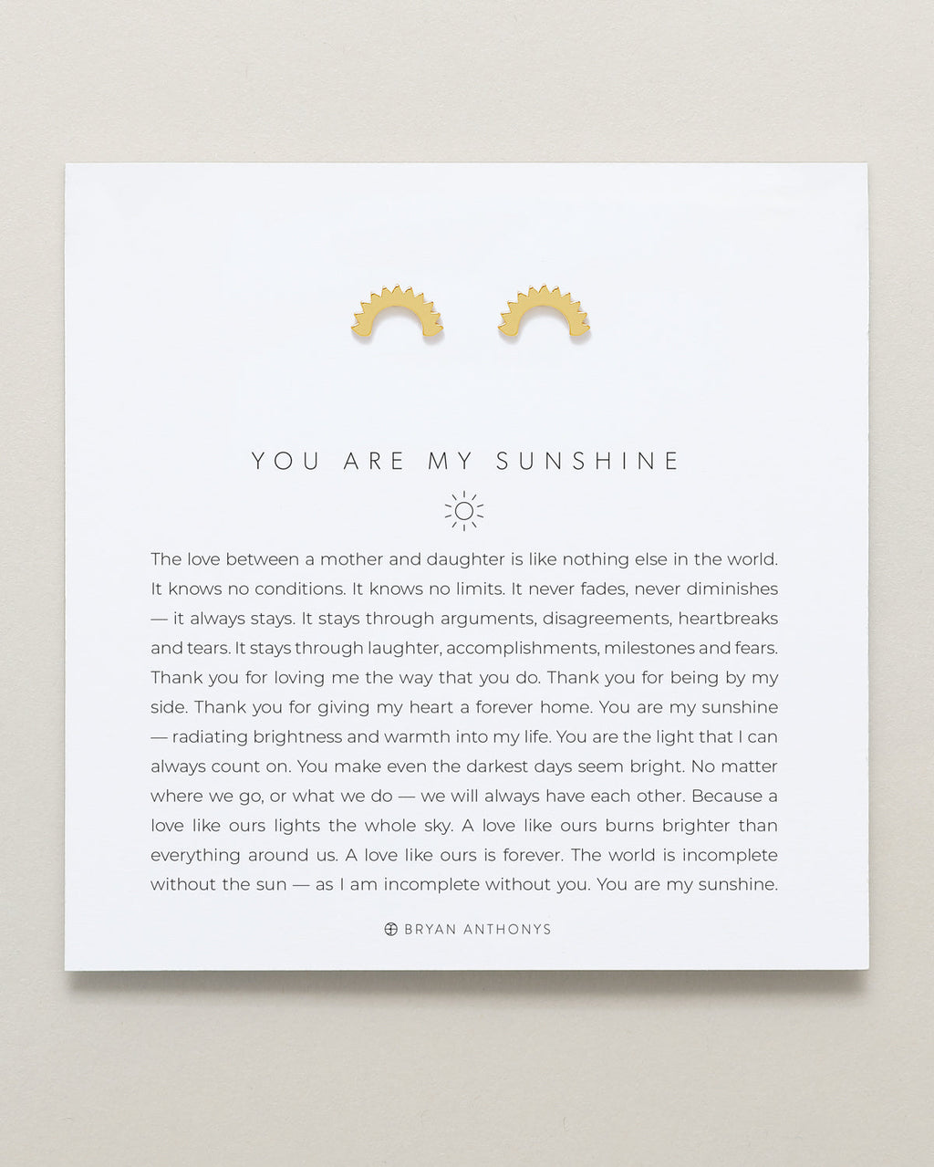 You Are My Sunshine Earrings
