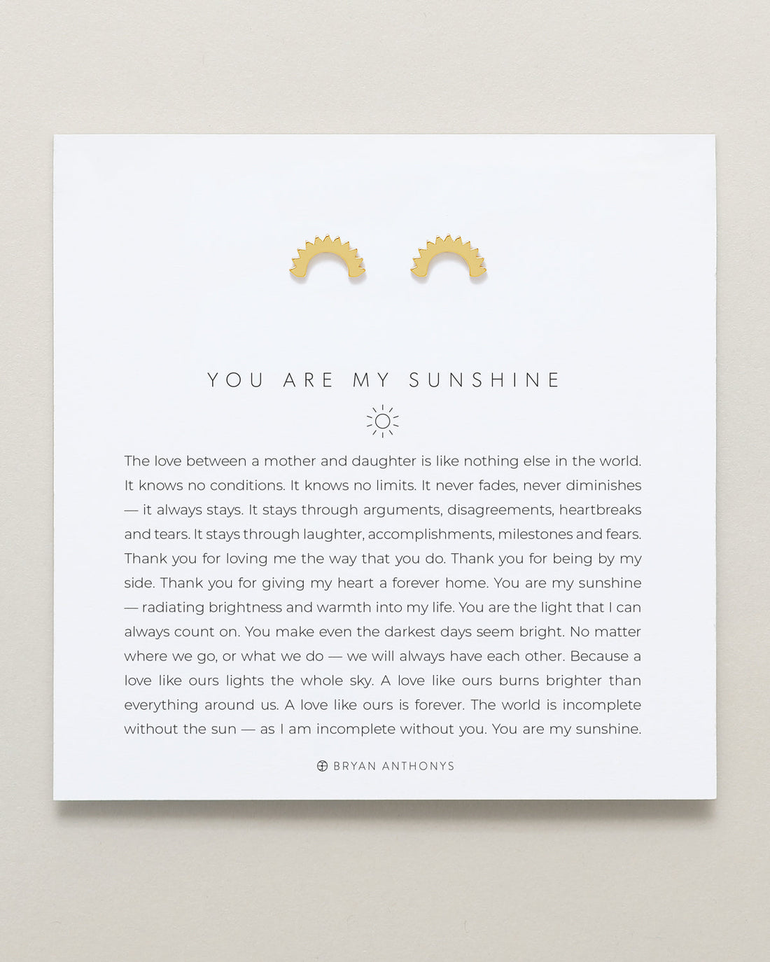 You Are My Sunshine Earrings