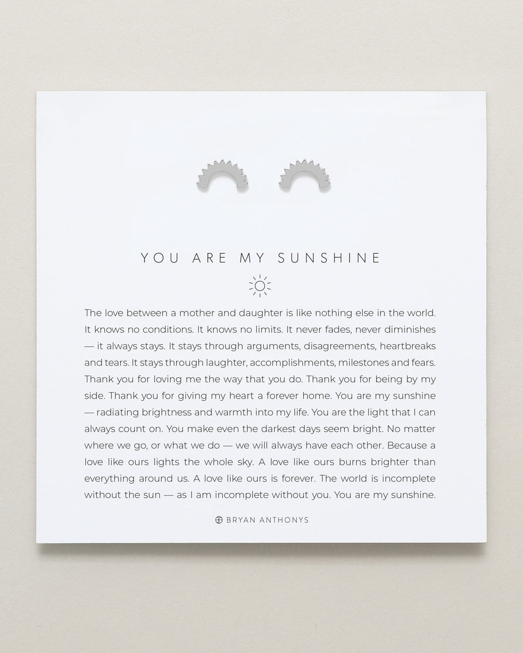 You Are My Sunshine Earrings