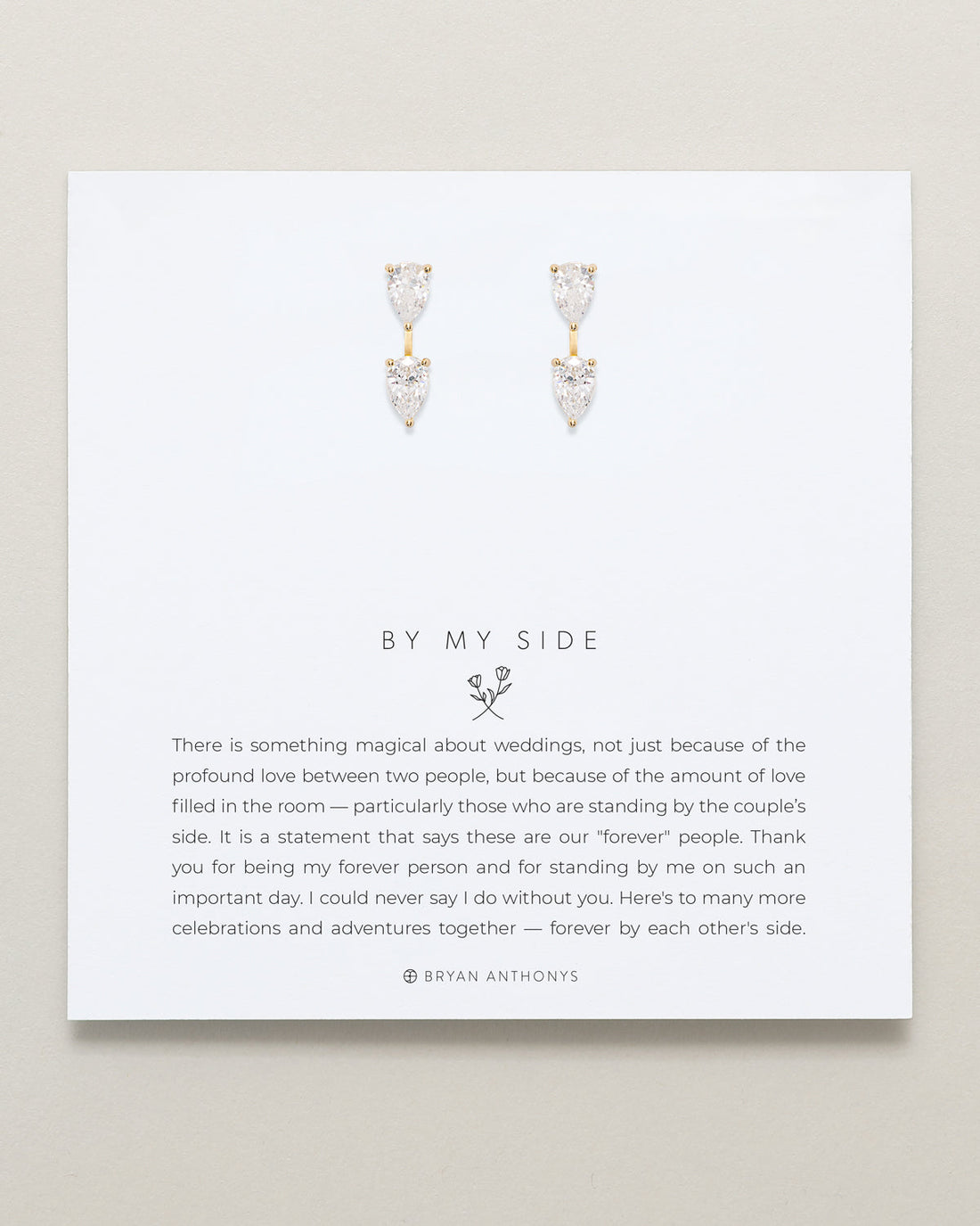 By My Side Pear Cut Ear Jackets