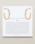 Beautifully Broken Baguette Maxi Hoop Earrings