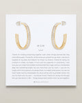 Mom Baguette Maxi Hoop Earrings