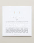 Beautifully Broken Baguette Stud Earrings
