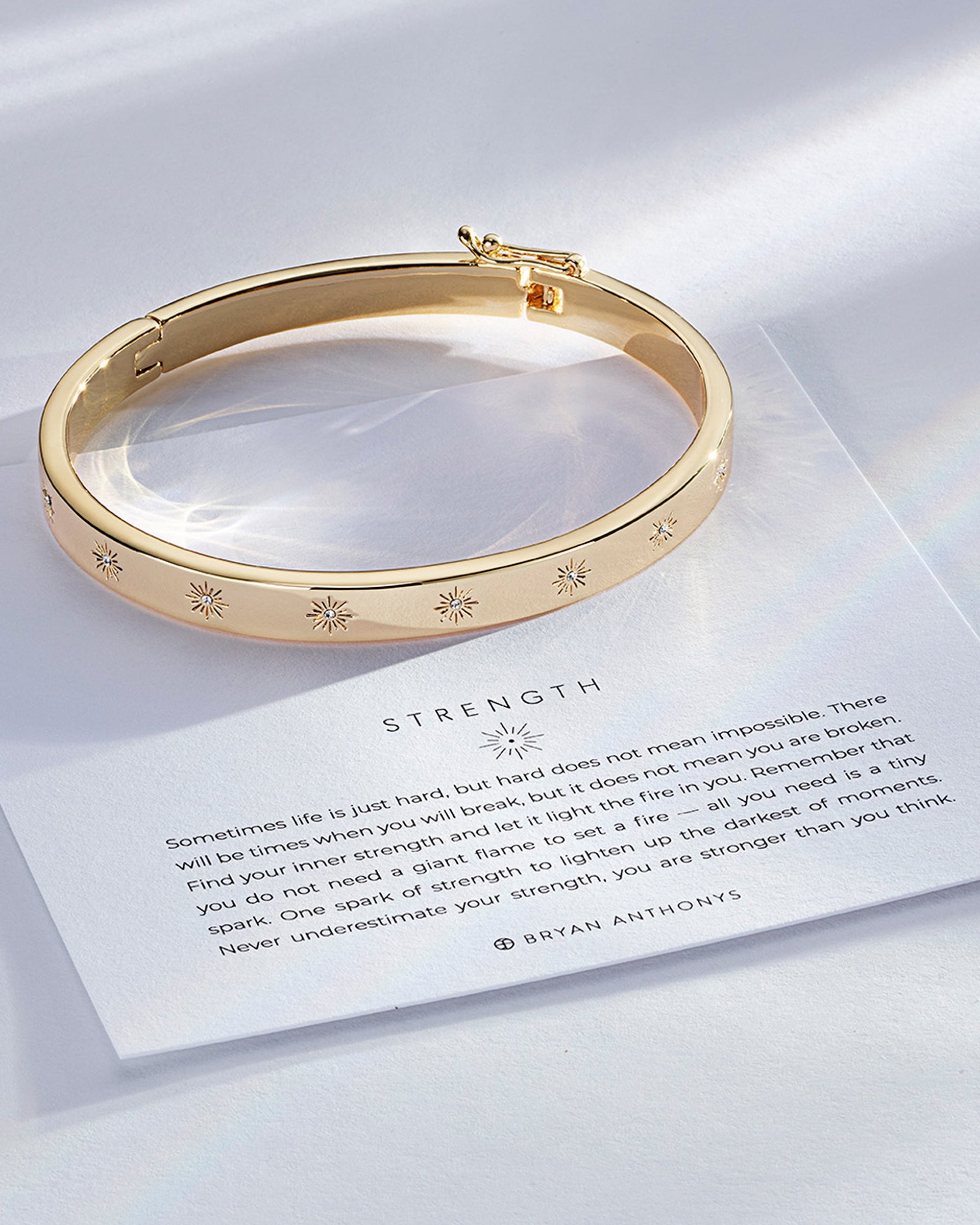 Strength Hinged Bracelet