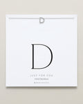 Just For You Initial Necklace — D
