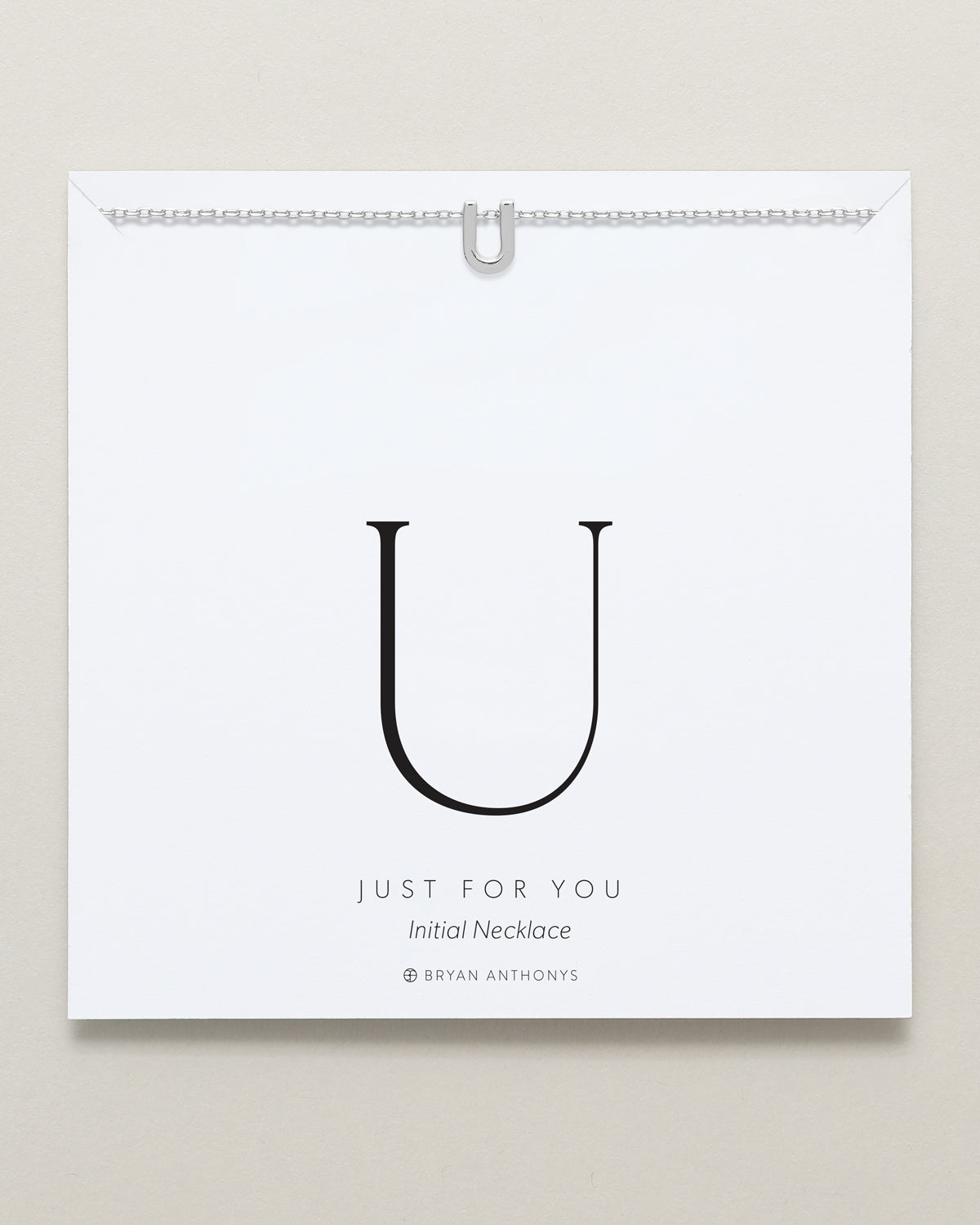 Just For You Initial Necklace — U