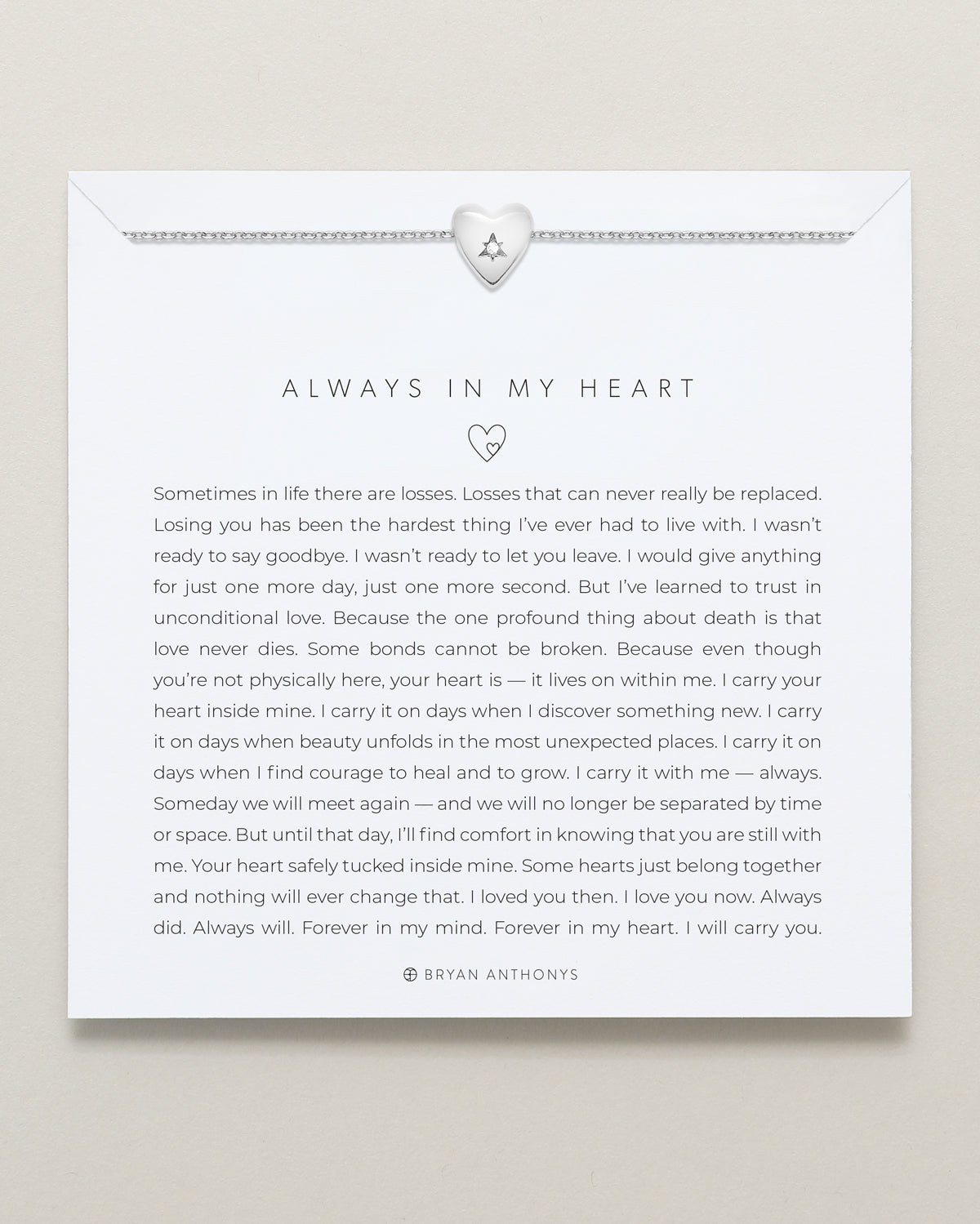 Always In My Heart Icon Necklace