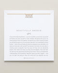 Beautifully Broken Baguette Dainty Necklace