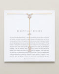 Beautifully Broken Emerald Cut Lariat Necklace