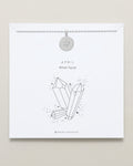 Birthstone Pendant Necklace — White Topaz
