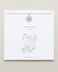 Birthstone Pendant Necklace — Citrine