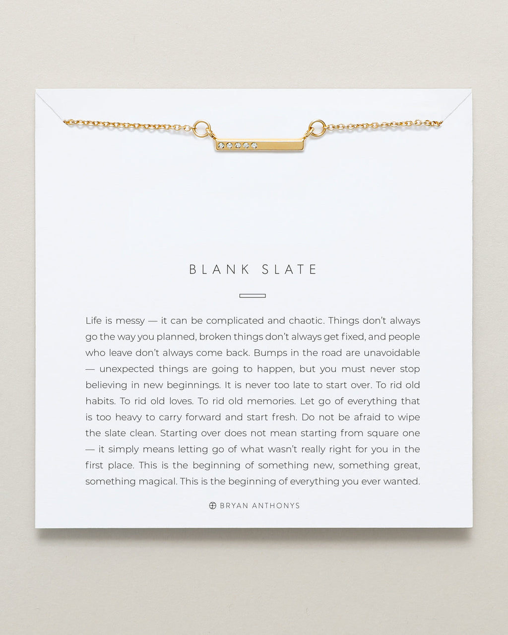 Blank Slate Necklace