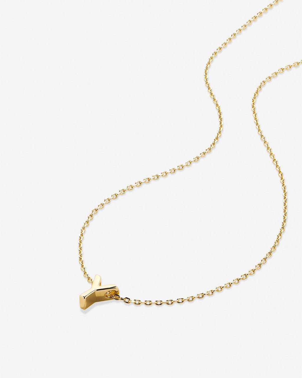 Just For You Initial Necklace — Y