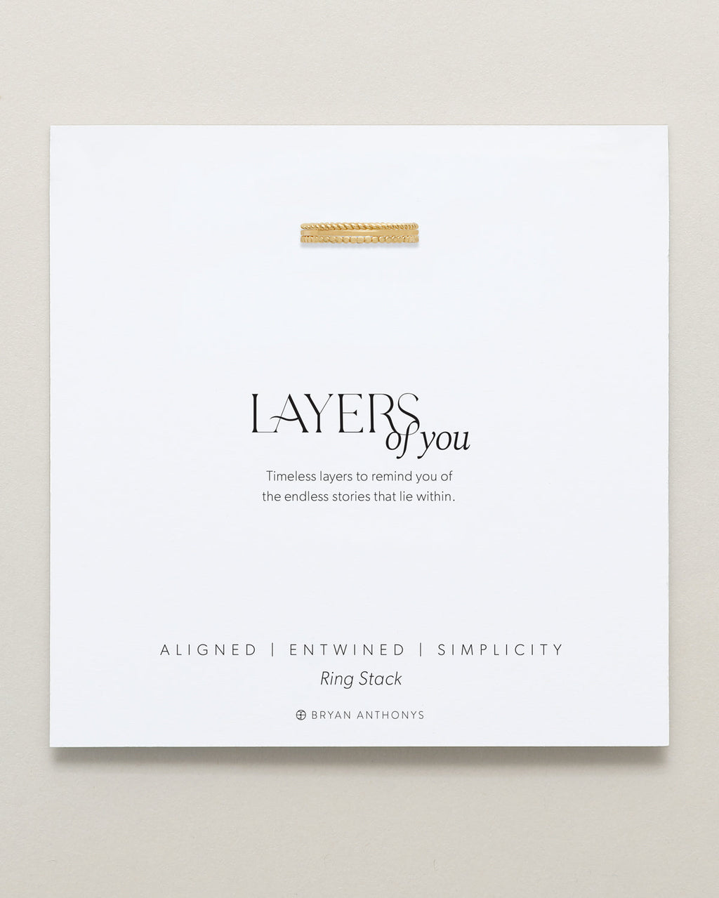 Layers of You Ring Stack