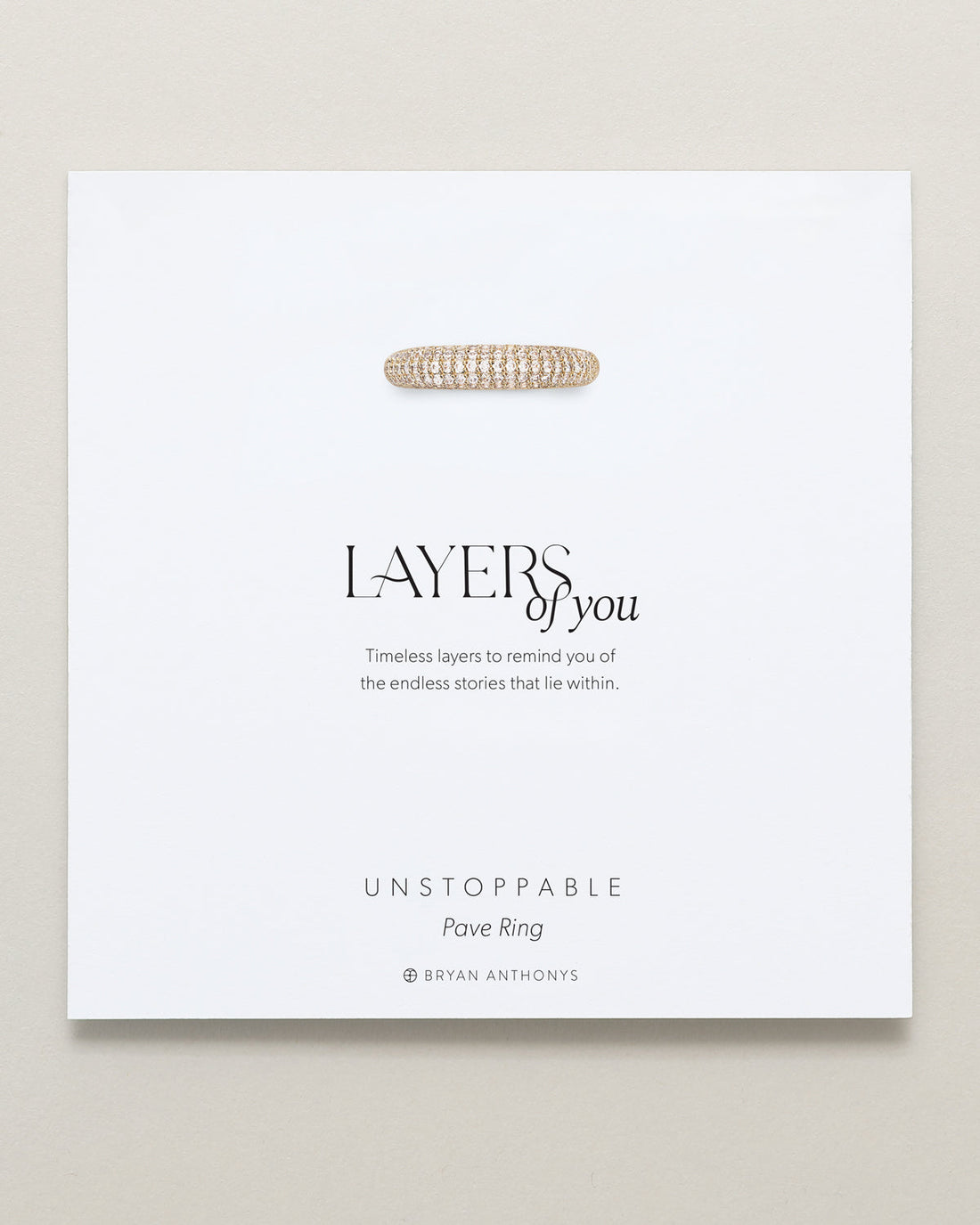 Unstoppable Pave Ring