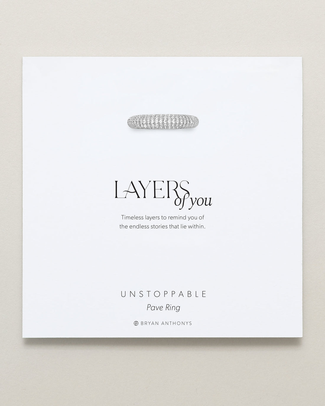 Unstoppable Pave Ring