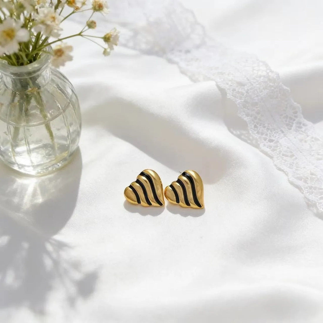 Minimalist Stainless Steel Oil-Dripping Earrings for Women