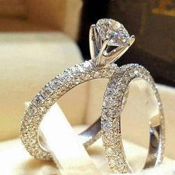 Sanjie Cross-Border Popular Accessories Temu Hot-Selling Couple Rings European And American Fashion Women's Rings Zircon Rings